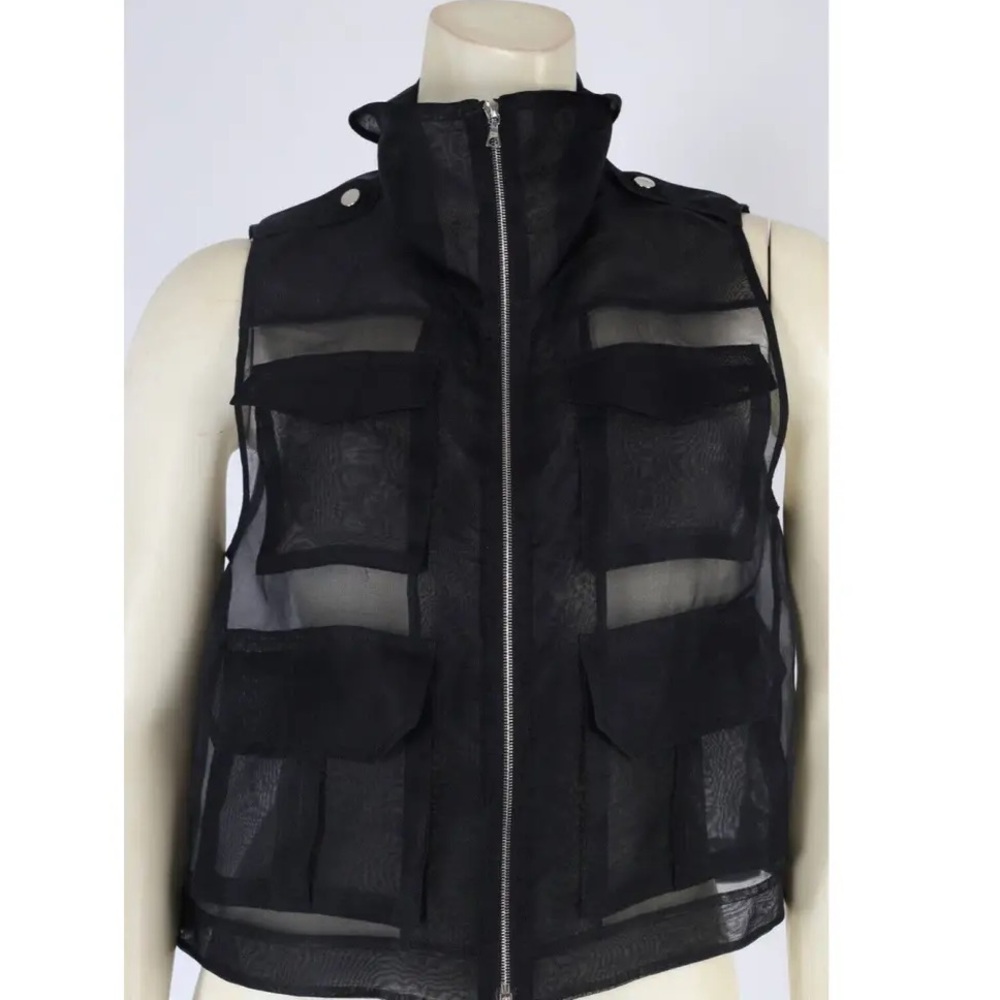 Marissa Webb Silk Organza Vest, XS